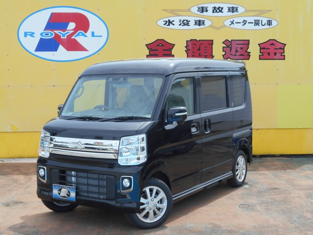 中古車 スズキ エブリイワゴン Pzターボスペシャル の中古車詳細 登録済未使用車 7km走行 ブラック 高知県 160万円 中古車 情報 中古車検索なら 車選びドットコム 車選び Com