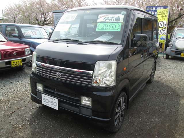 中古車 スズキ エブリイワゴン Pzターボスペシャル 4wd の中古車詳細 139 000km ブラック 岩手県 37万円 中古車 情報 中古車検索なら 車選びドットコム 車選び Com