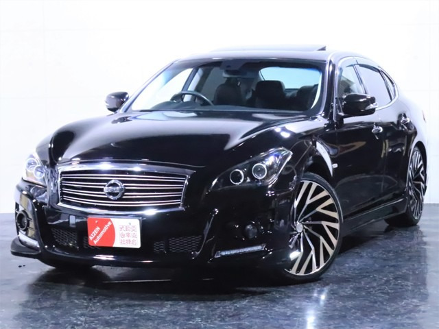 中古車 日産 フーガ 2 5 250gt タイプp 新品フルエアロ 新品21インチaw ライト加工 の中古車詳細 49 000km ブラック 福島県 153万円 中古車情報 中古車検索なら 車選びドットコム 車選び Com