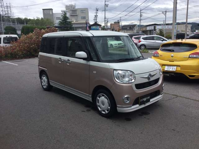 中古車 ダイハツ ムーヴキャンバス G メイクアップ Saii の中古車詳細 53 000km ピンクホワイトツートン 長野県 1万円 中古車情報 中古車検索なら 車選びドットコム 車選び Com