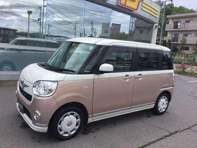 中古車 ダイハツ ムーヴキャンバス G メイクアップ Saii の中古車詳細 53 000km ピンクホワイトツートン 長野県 1万円 中古車情報 中古車検索なら 車選びドットコム 車選び Com