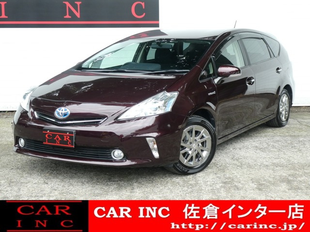 中古車 トヨタ プリウスa 1 8 S チューンブラック 7人乗り 社外ledライト 社外sdナビ の中古車詳細 000km ワインレッドマイカ 千葉県 78万円 中古車情報 中古車検索なら 車選びドットコム 車選び Com