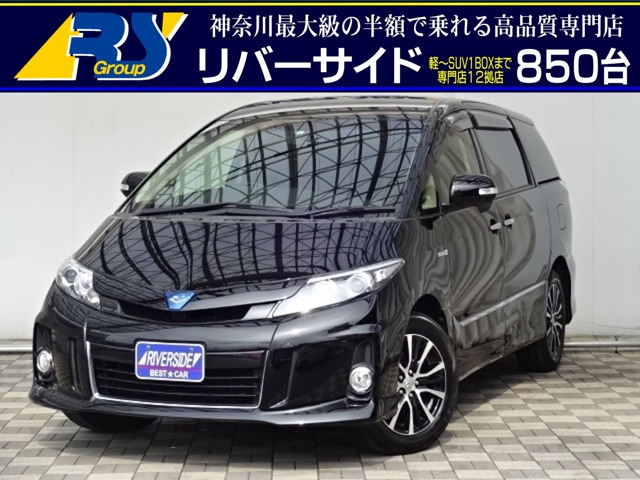 中古車 トヨタ エスティマハイブリッド 2 4 アエラス 4wd 8インチナビフルセグフリップダウンモニタ の中古車詳細 115 000km ブラック 神奈川県 98万円 中古車情報 中古車検索なら 車選びドットコム 車選び Com