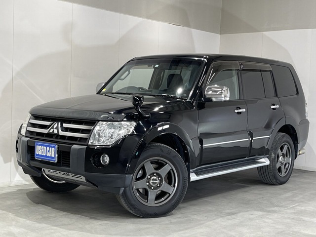 中古車 三菱 パジェロ 3 8 ロング スーパーエクシード 4wd 社外マフラー ドラレコ バックカメラ ナビ の中古車詳細 111 000km ブラック 北海道 1万円 中古車情報 中古車検索なら 車選びドットコム 車選び Com