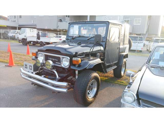 中古車 トヨタ ランドクルーザー40 幌 オープン 4WD 4MT リフトアップ アルミ シート ステアリング の中古車詳細 (131,000km,  ブラック, 岡山県, 価格応談) | 中古車情報・中古車検索なら【車選びドットコム（車選び.com）】