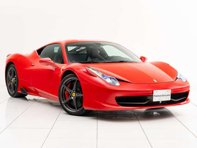 フェラーリ 458イタリア F1 DCT 正規D車カーボンLED赤黒レザー