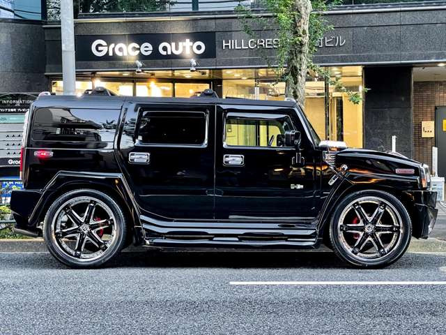 ハマー H2 タイプG 4WD XENONフルエアロ 26AW 社外4本出しマフラ- の