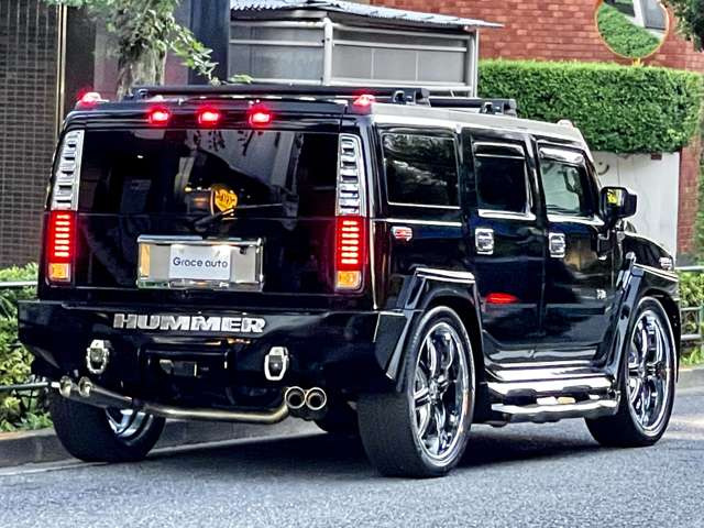ハマー H2 タイプG 4WD XENONフルエアロ 26AW 社外4本出しマフラ- の