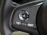 ハンドルにオーディオの操作ボタンがございます。視点を移さず、左手をハンドルから離す事なく放送局選びや曲飛ばし、ボリューム調整やモード切替が簡単にできるので運転に集中でき安全です。