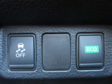 ECOモードを選択すると、エンジンとCVTまたはATとで協調制御し、最も燃費を向上させるよう制御します。