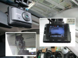 社外コムテック製ドライブレコーダー(ZDR016)。前後カメラタイプです。前も後ろも安心!