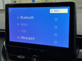 Bluetooth(ブルートゥース)接続機能付き。 スマートホンなどからお気に入りの音楽をワイヤレス再生できます。 ドライブがさらに楽しくなりますね♪