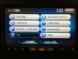 Bluetooth Audio、MUSIC STOCKER、フルセグTV、CD、DVD再生可能です♪