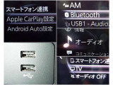 【スマホ連携も♪】 BluetoothやUSBは勿論フルセグTV搭載!またスマホのアプリの一部がコネクトで使用できるアップルカープレイ、アンドロイドオートにも対応♪
