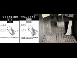 【ペダルレイアウト】 自然な踏み替えが可能な、オルガン式アクセルペダル、ブレーキペダル!