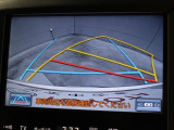 車庫入れや縦列駐車などの際に、後退操作の参考になるガイドラインをモニター画面に表示します。