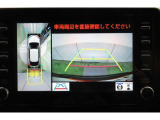 車両を上から見たような映像をナビ画面に表示するパノラミックビューモニターが付いています。