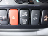 【排出ガス浄化装置警告灯】ランプが点滅したときには停車してこのボタンを押せば、ススの燃焼をしてくれます。