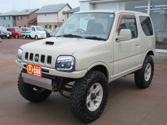 中古車 スズキ ジムニー ランドベンチャー 4WD ターボ 5速MT リフトアップ M/Tタイヤ の中古車詳細 (144,900km, ベージュ,  新潟県, 58.8万円) | 中古車情報・中古車検索なら【車選びドットコム（車選び.com）】