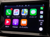 ●AppleCarPlay:スマホとの有線接続で、ナビ・オーディオ再生などスマホのアプリ機能が画面でも使える便利機能です!