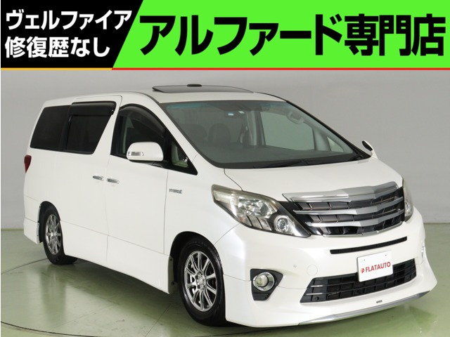 中古車 トヨタ アルファードハイブリッド 2.4 SR Cパッケージ 4WD 黒本革シ-ト モデリスタカスタム サンル-フ の中古車詳細  (141,000km, ホワイトパールクリスタルシャイン, 千葉県, 153万円) | 中古車情報・中古車検索なら【車選びドットコム（車選び.com）】