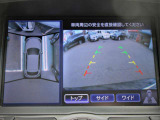 ナビ画面にアラウンドビュ-モニタ-の映像を映し出しています。  狭い場所での車庫入れをサポ-トしてくれる便利アイテムです。