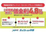 「RME」+「使ってバック」+「TOYOTA Wallet」の3点をセットにした特別金利プランです。通常金利8.0%のところ、特別金利4.8%にてご提供。