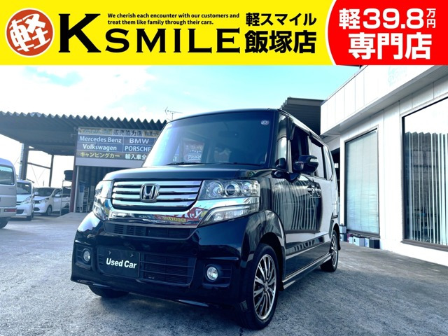 N-BOXカスタム G ターボ パッケージ 両側Pスラ ナビ Bカメラ ワンセグ ETC