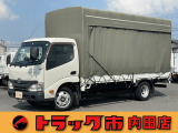 平成26年式トヨタダイナ2t標準ロング全低床5速MT・ワンタッチハンドゲート・走行23097km・三方カーテン式幌車