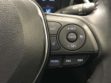 ステアリングスイッチでラクラク操作可能