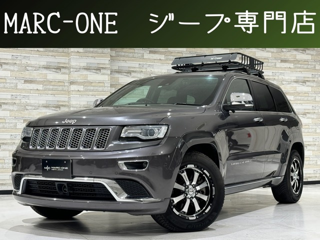 グランドチェロキー サミット 4WD 1年保証付 黒革 サンルーフ ACC エアサス