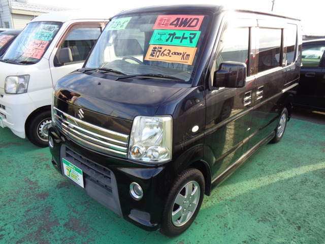 中古車 スズキ エブリイワゴン PZターボ 4WD の中古車詳細 (63,000km, ブラック, 青森県, 78万円) |  中古車情報・中古車検索なら【車選びドットコム（車選び.com）】