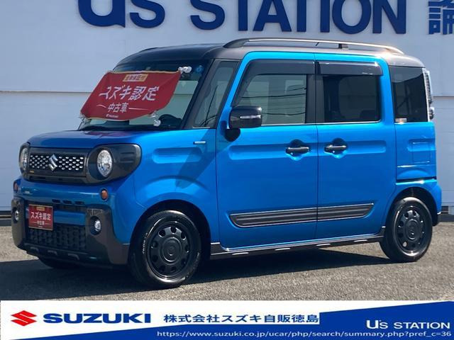 中古車 スズキ スペーシアギア ハイブリッド(HYBRID) XZターボ MK53 の中古車詳細 (51,000km, アオ, 徳島県, 134万円)  | 中古車情報・中古車検索なら【車選びドットコム（車選び.com）】