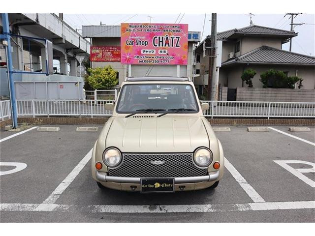 日産 パオ 1.0 キャンバストップ ゴールド全塗装 電動オープンカー の