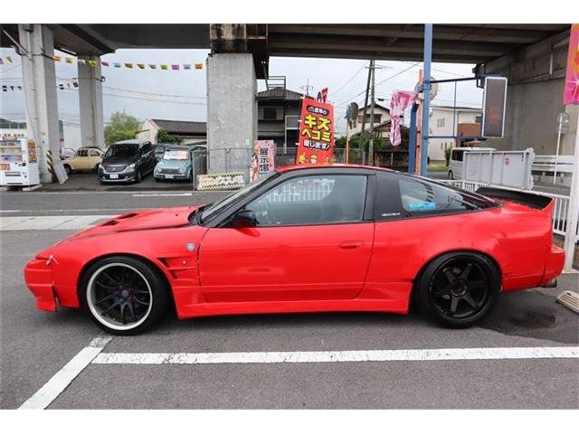 中古車 日産 180SX 2.0 タイプR 赤全塗装 5MT ターボ ボンネット