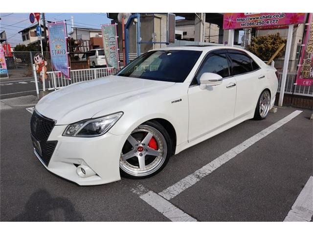 クラウンアスリート ハイブリッド 2.5 S 外品フルエアロ Rスポ イデアルエアサス