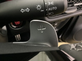 ステアリングホイール・後ろの減速セレクターは、左右に取り付けられた2つのパドルスイッチで減速の強さを調整。 左側の「-」を操作すると減速を強く、右側の「+」を操作すると減速を弱くすることができます。