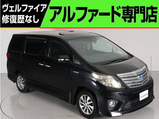 アルファードハイブリッド 2.4 SR Cパッケージ 4WD プレミアムサウンド 黒本革 全周...