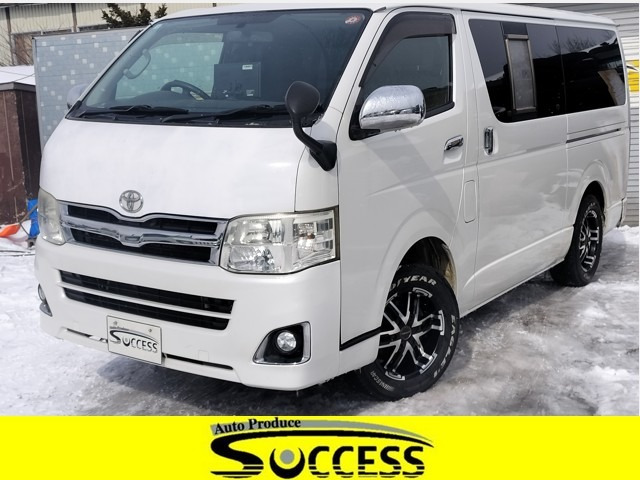 ハイエースバン 3.0 スーパーGL ロング ディーゼル 4WD ベッドキット Fスポイラー シ...