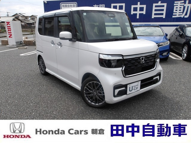 N-BOXカスタム ターボ 1オーナー/純正9型ナビ/Bluetooth/禁煙車