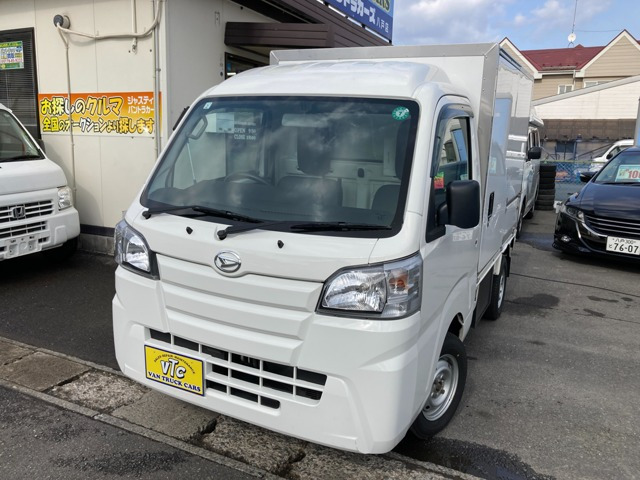 ハイゼットトラック カラーアルミ中温冷凍車 ハイルーフ 4WD AT -7℃設定 片側スライ...