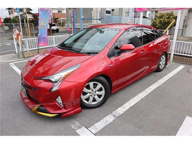 プリウス 1.8 A プレミアム ツーリングセレクション 外品F・Rバンパー 車高調 車線逸...