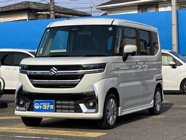 スペーシアカスタム ハイブリッド(HYBRID)  GS 4WD 全方位モニター付ナビLEDヘッドラ...