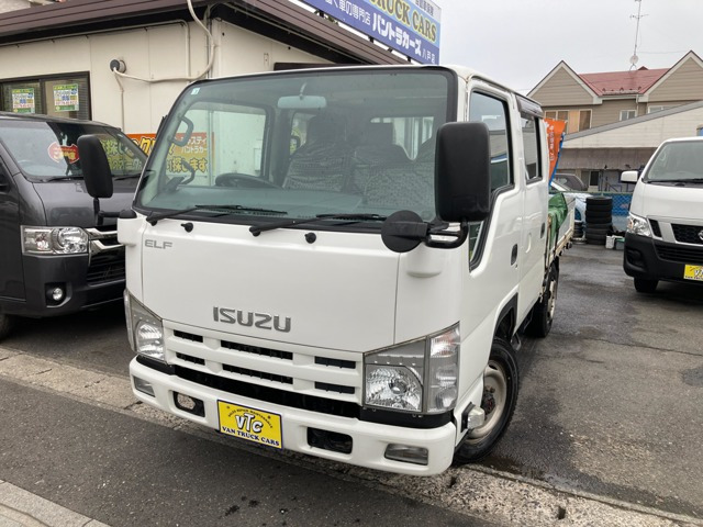 エルフ 3.0 ダブルキャブ フルフラットロー ディーゼル 4WD 5速MT 6人乗 Rヒーター ...