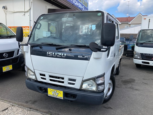 エルフ 3.1 ダブルキャブ フラットロー ディーゼル 4WD 5速マニュアル リヤヒーター ...