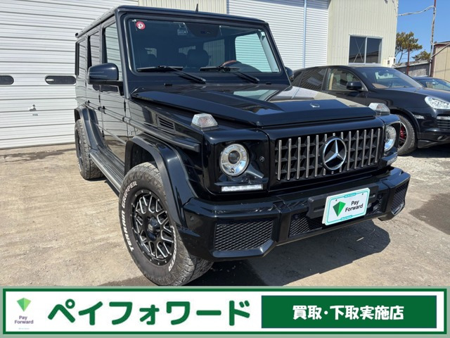 Gクラス G500 ロング 4WD 後期ルック ブラックレザー マッドタイヤ