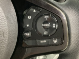 ハンドルにHondaセンシング系のクルーズコントロールやレーンキープアシストなどの操作スイッチが装備されています。ハンドルから手を離さず安全に操作できます。