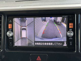 アラウンドビューモニターも搭載☆バックカメラより広範囲確認できます!車を上から見下ろしたかのような映像がナビに映ります☆