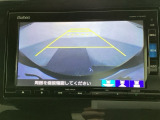バックでの車庫入れも安心です! リアカメラが付いているバックモニター付のナビを装備しております。操作線もついており距離感も画面から確認できます。