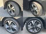 165/55R15 純正アルミホイール装着。タイヤはまだまだ使えます。